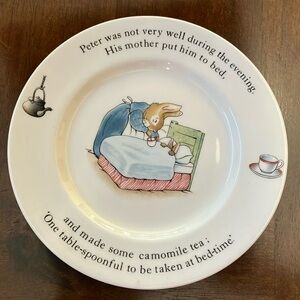 Peter Rabbit Plate & Bowl.